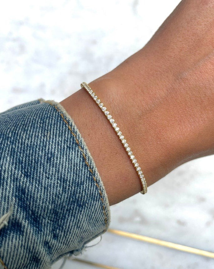 Armband mit Zirkonia TENNIS | 1,5 mm
