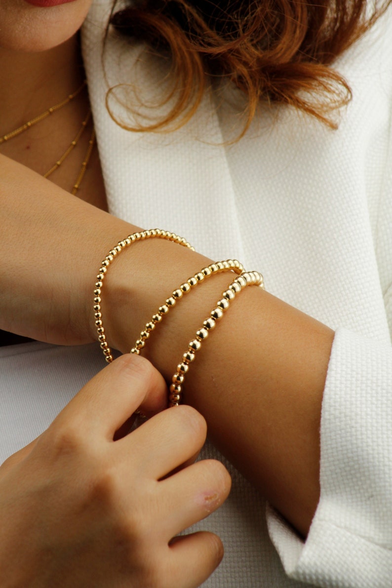 Armband Mode mit Perlen | Verschiedene Dicken