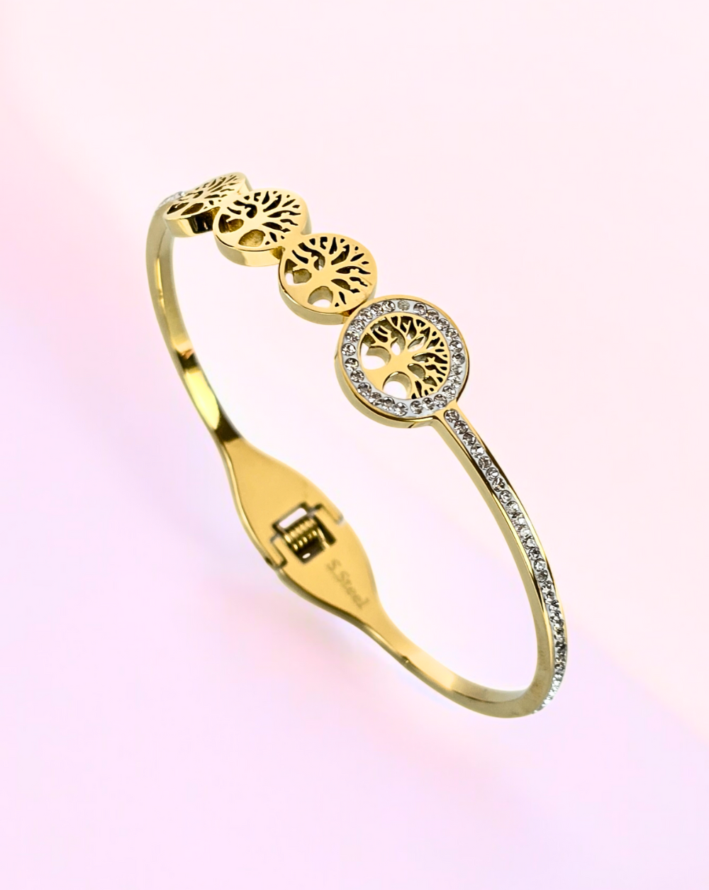 Bangle Bracelet TREE OF LIFE Patrizia Gold