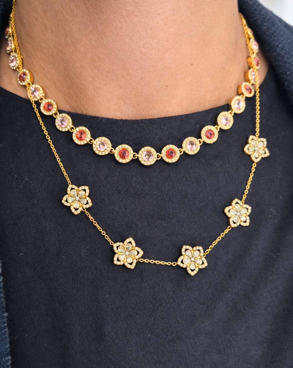 Kombinacija lanaca od nehrđajućeg čelika - Trgovina Patrizia Ljubljana