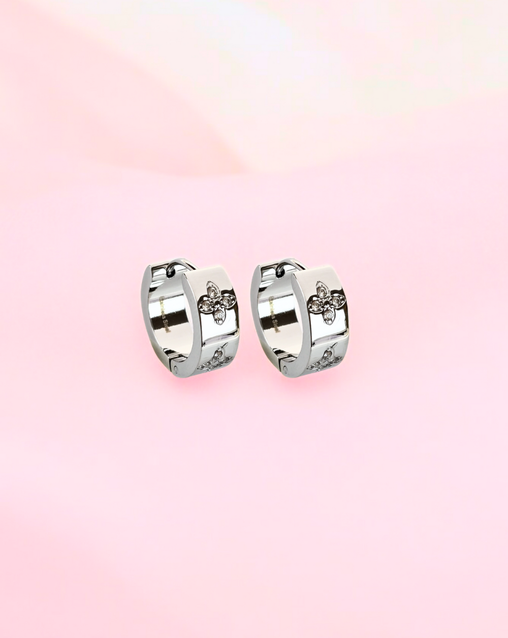 TRENDSETTER round earrings Silver