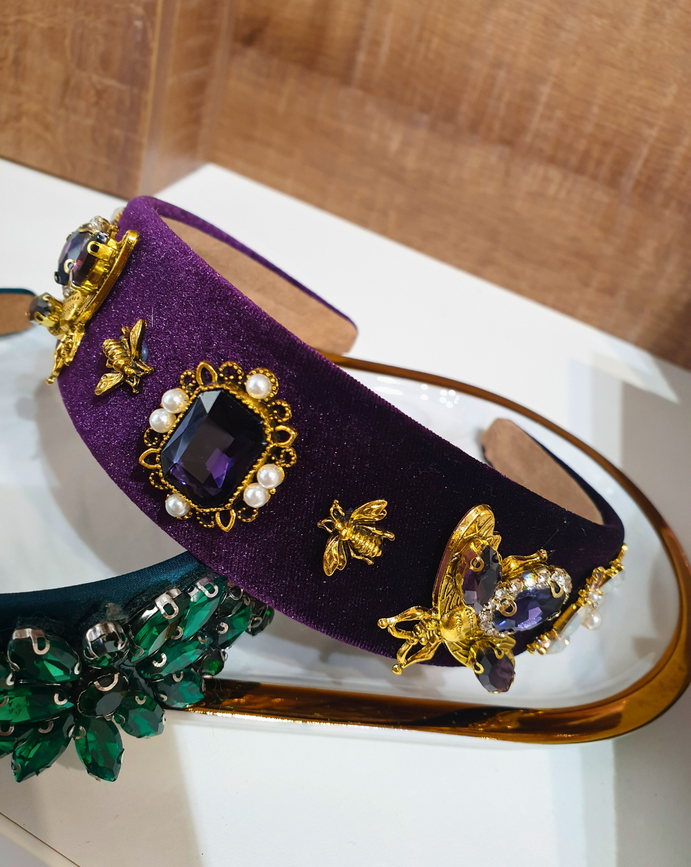 Obroč za lase VELVET QUEEN | Violet