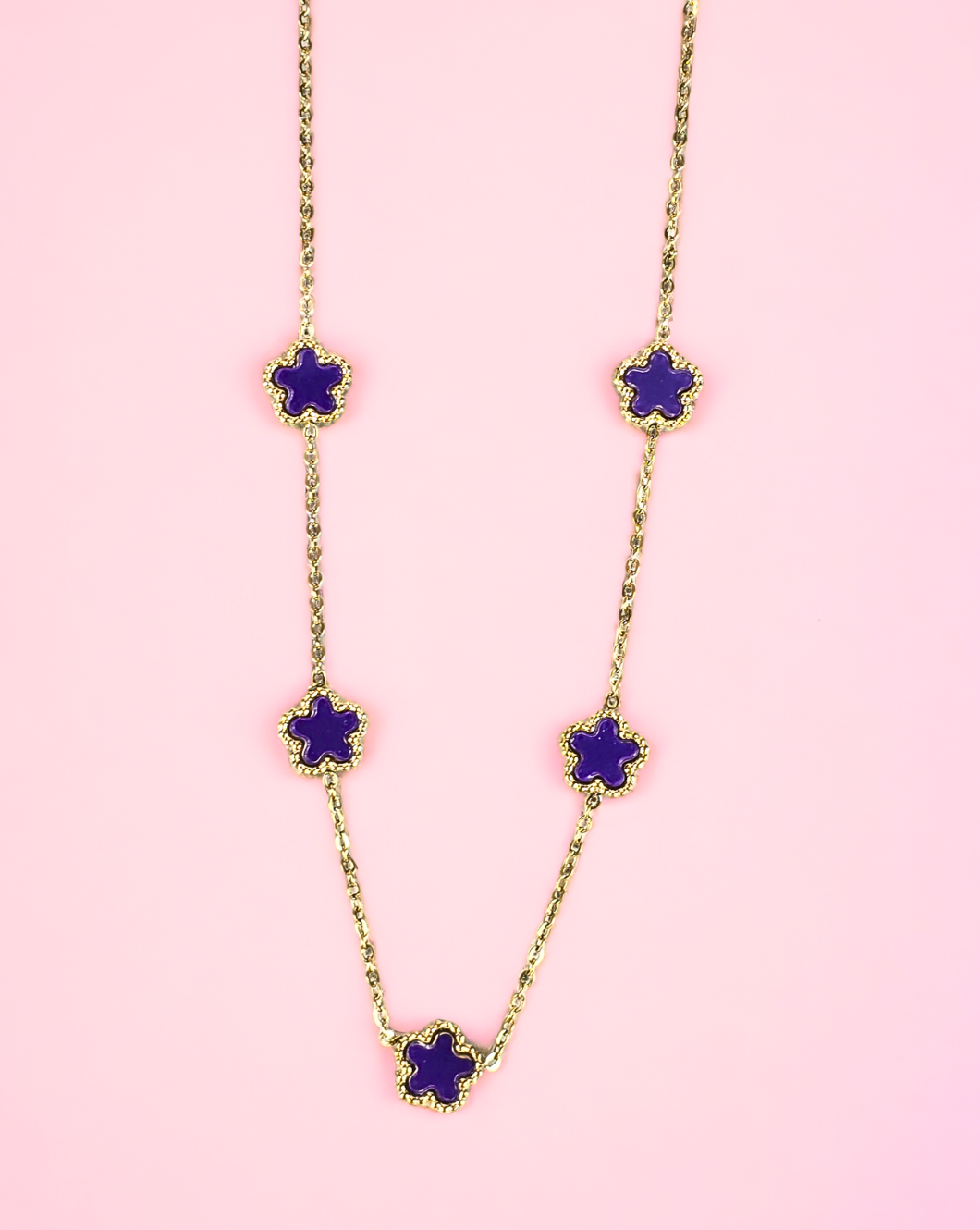 Modna verižica FLOWERS Mini-Violet