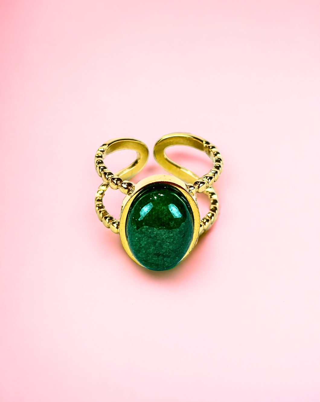 Modni prstan BOHO-Green