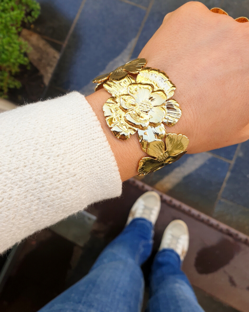 Armband FLOWERS Armreif CUFF