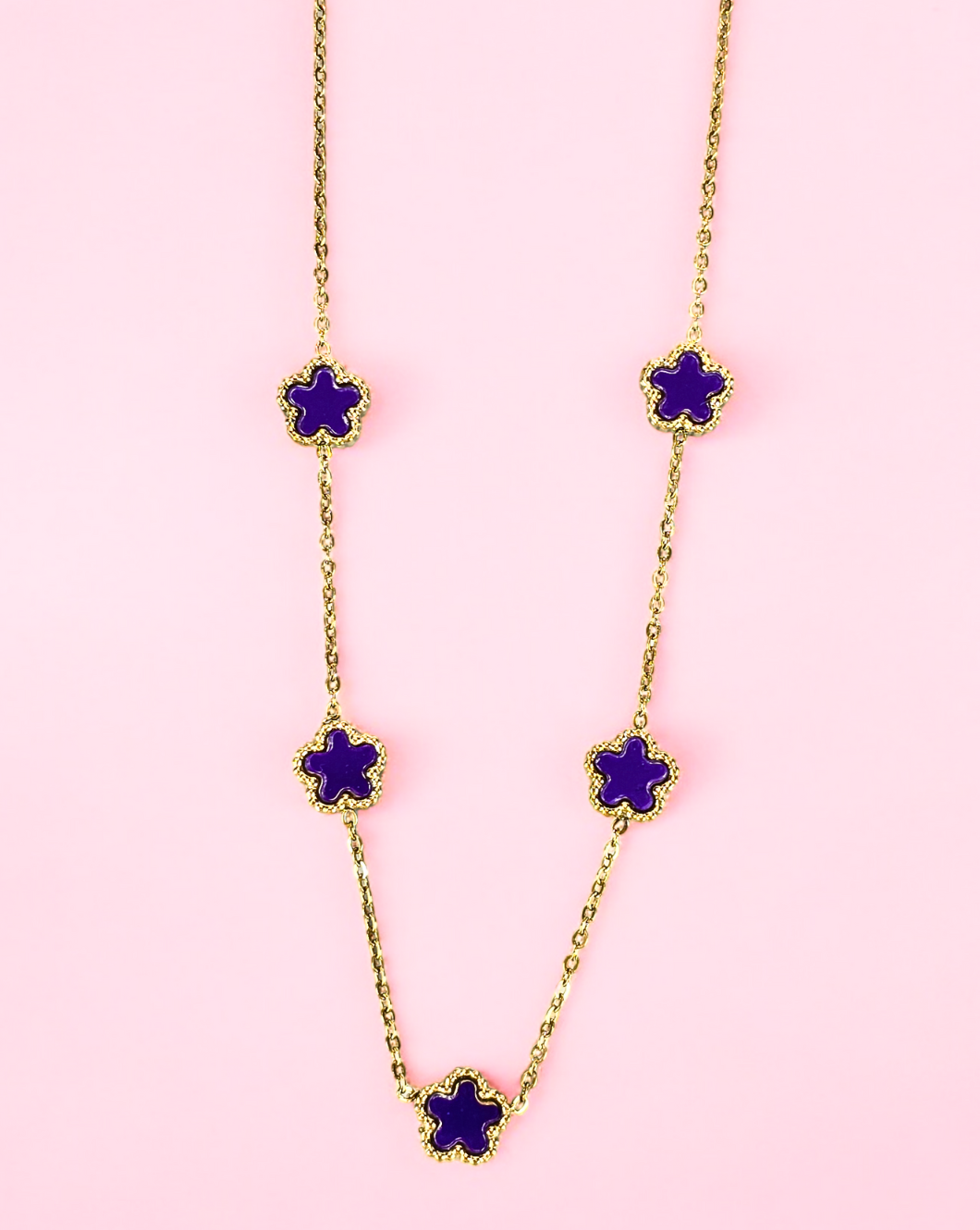 Modna verižica FLOWERS Mini | Violet