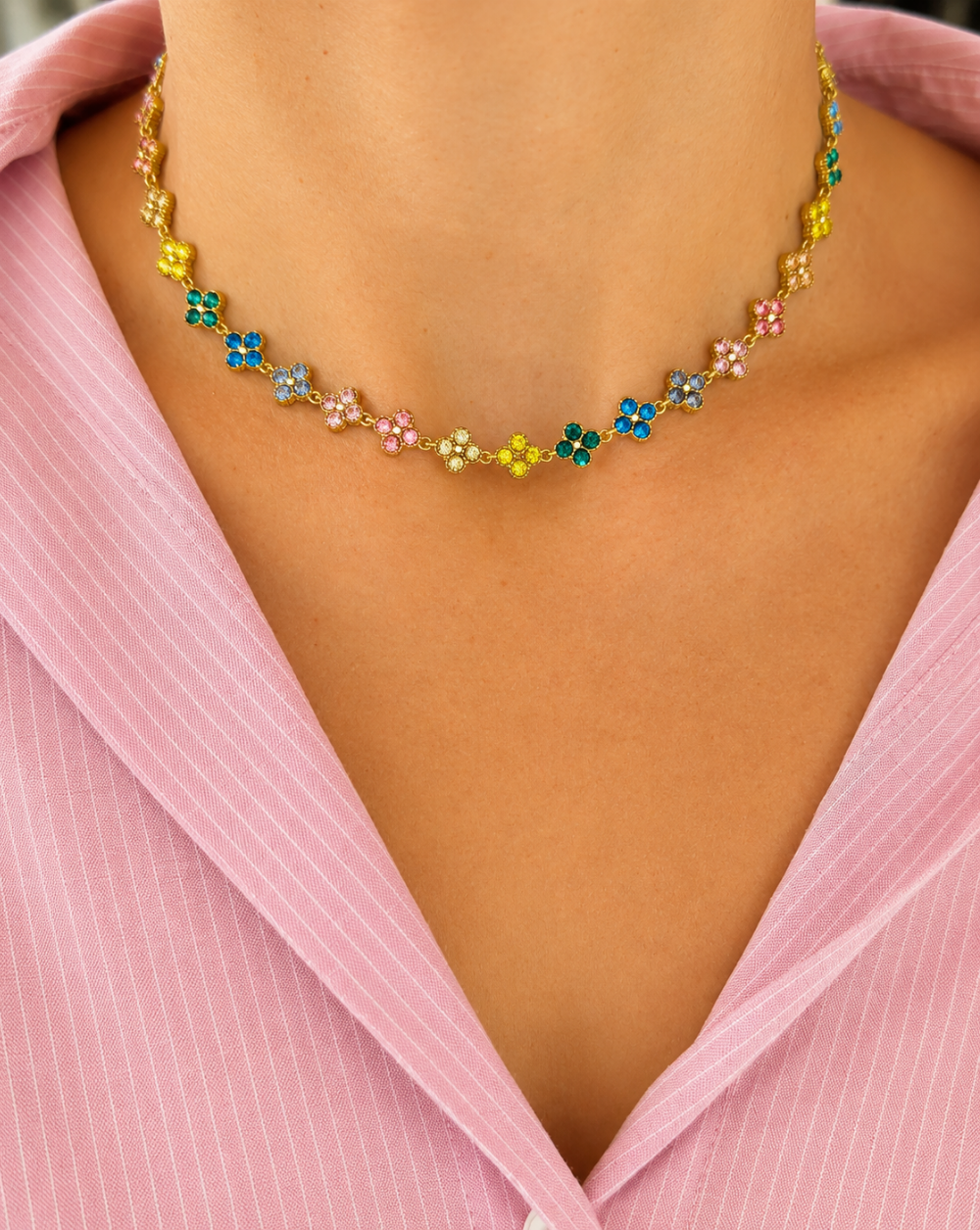 GLAM FLOWERS Necklace FLOWERS  Various colors