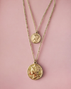 Double chain with medallion