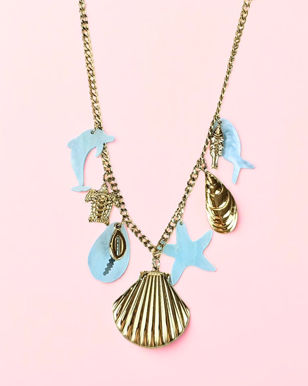 Halskette SEASHELL FANTASY blau Patrizia Ljubljana
