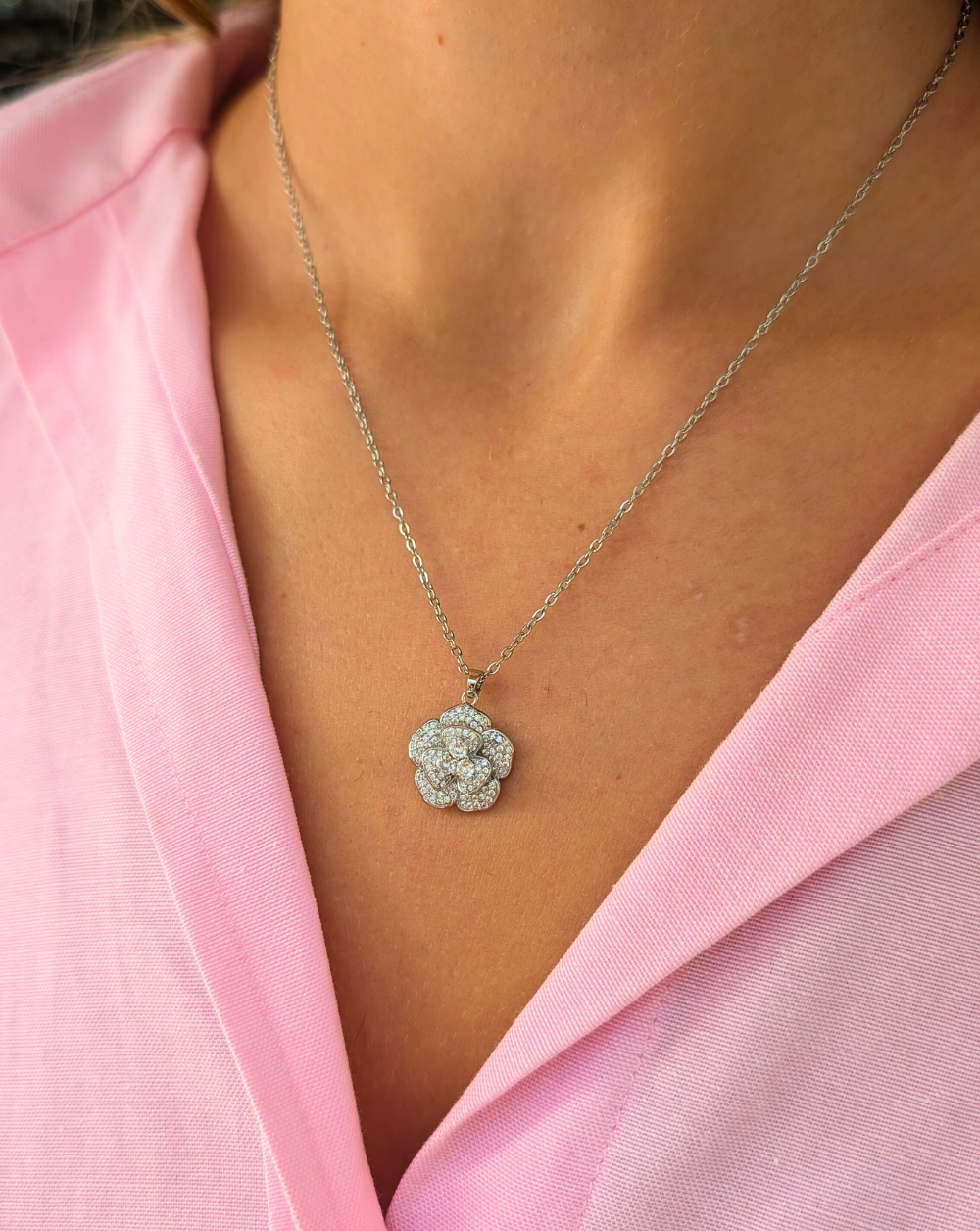 Halskette PAVÉ ROSE mit Pflasterkristallen Trgovina Patrizia Ljubljana