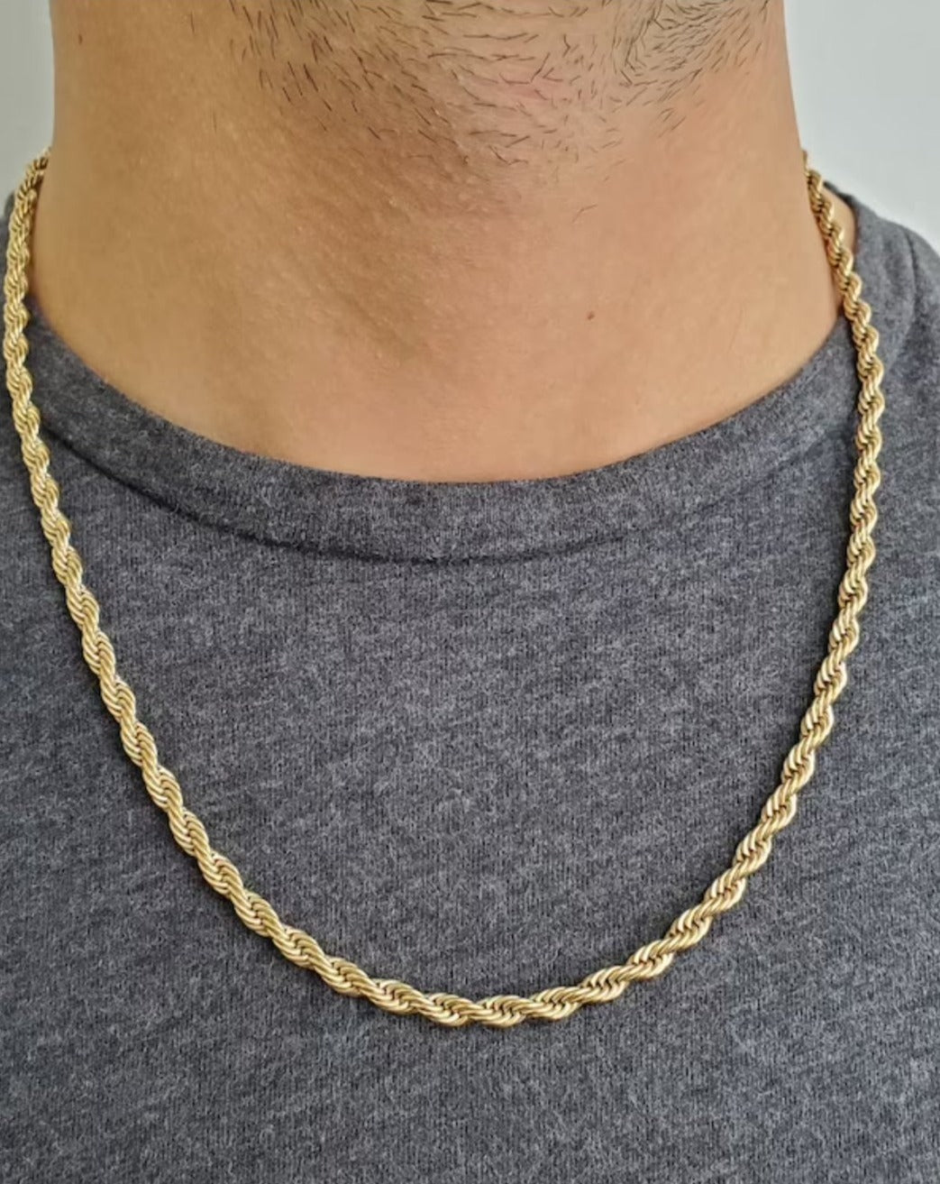 Men's necklace TWISTED | 4 mm