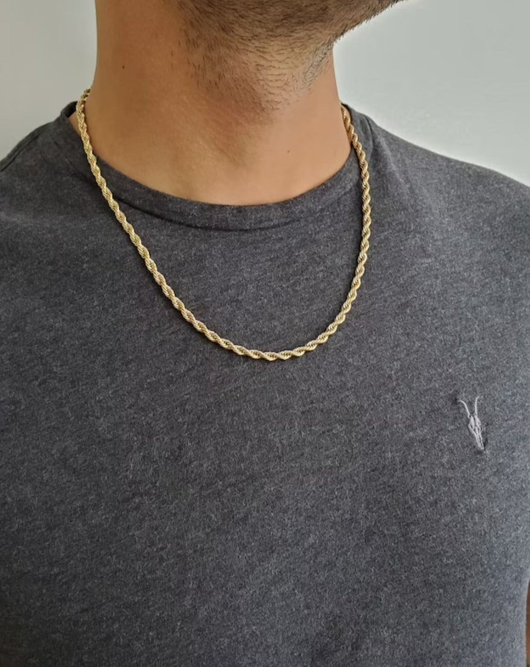 Men's necklace TWISTED | 4 mm