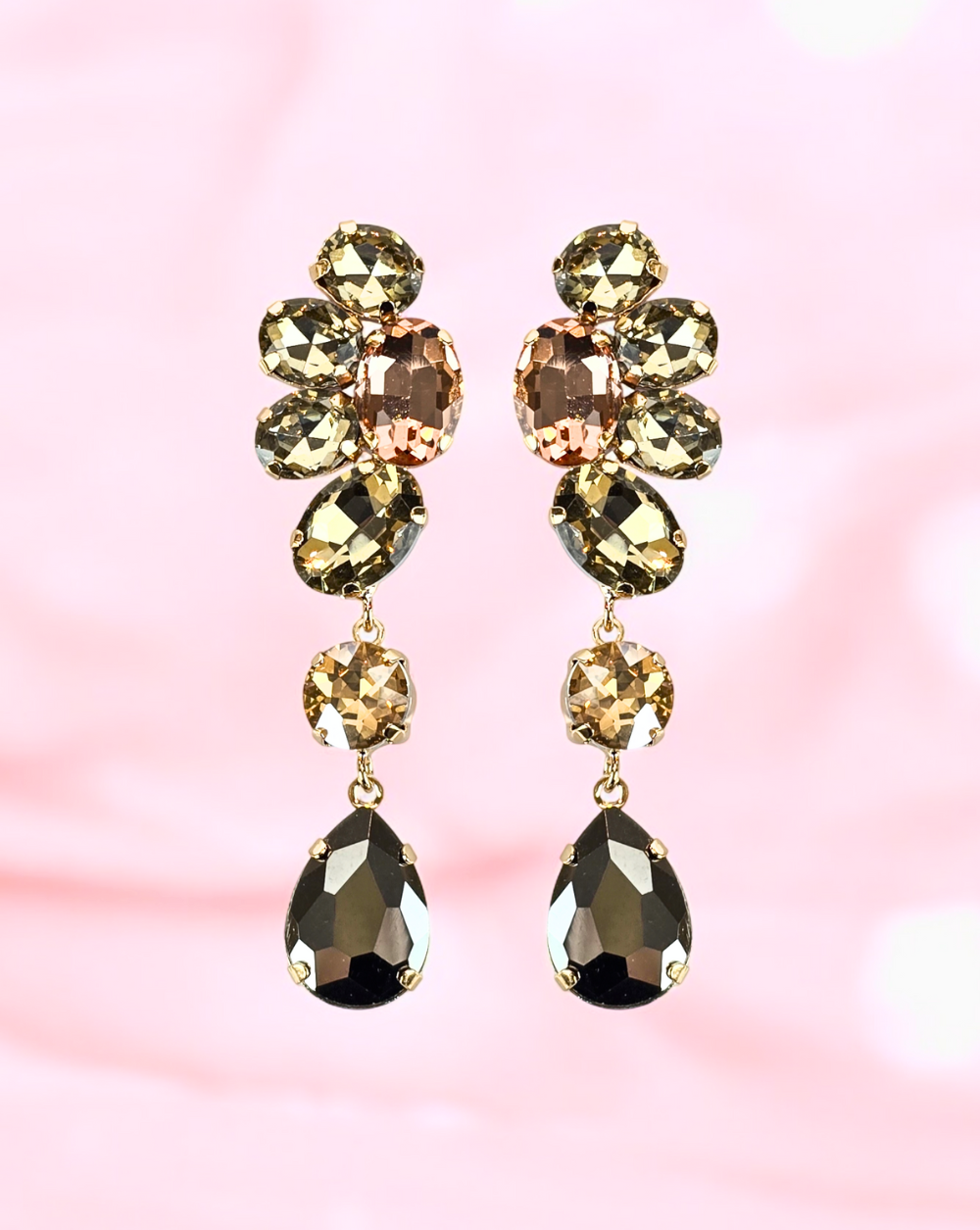 DAISY dangle earrings GLAM | Nude