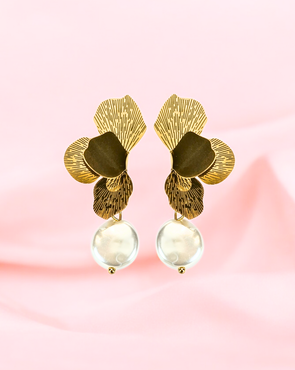 NATURE dangle earrings PEARL