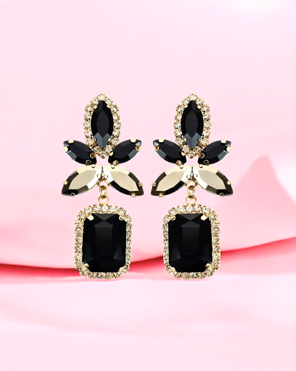 PRIMAVERA dangle earrings | Black