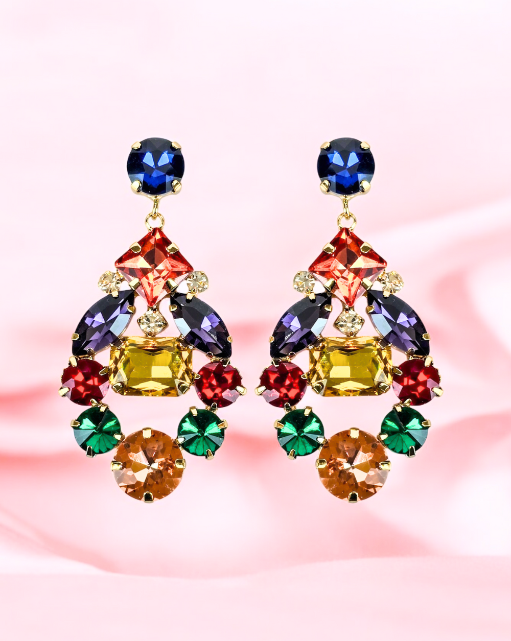 Viseči uhani ROYALE | Multicolor