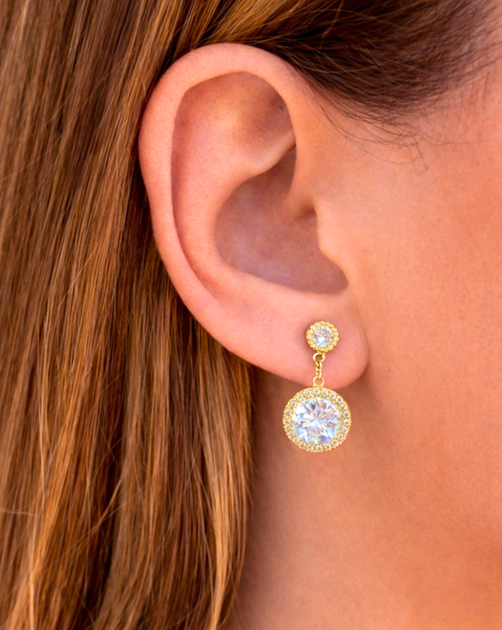 Stainless steel or surgical steel drop earrings with crystals – trgovina Patrizia , elegant timeless jewelry