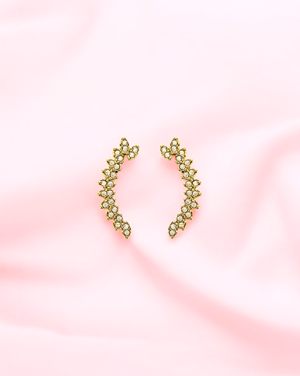 Stud Earrings CURVED GOLD