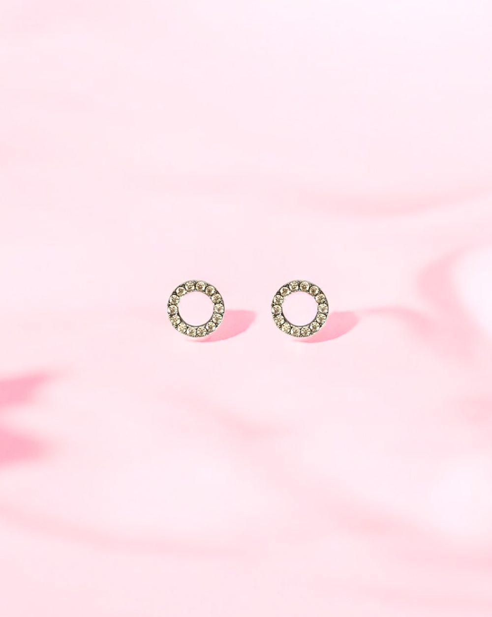 Stud Earrings HOLLOW HOOP