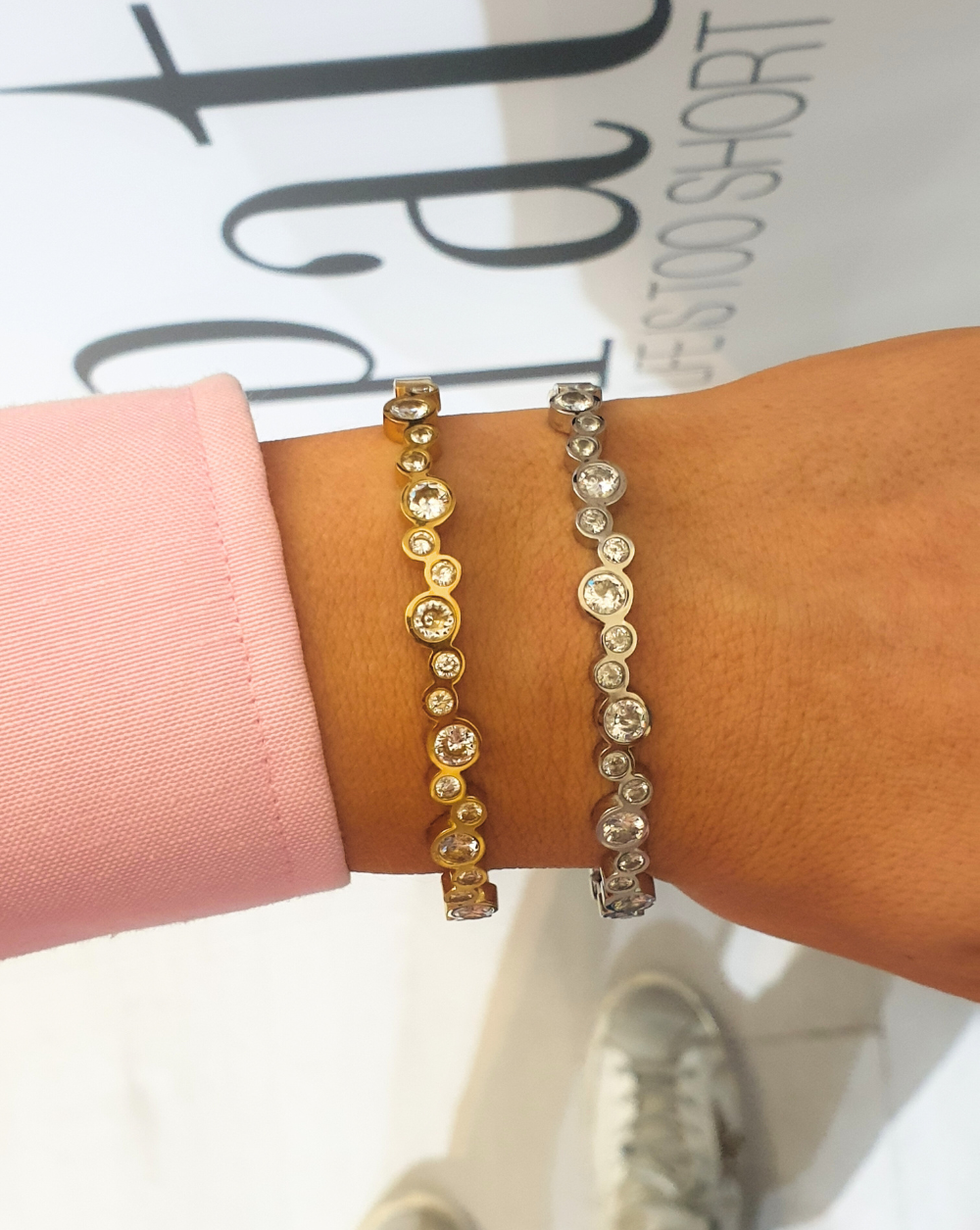 Armband CRYSTAL BUBBLES Gold Silber Trgovina Patrizia Ljubljana