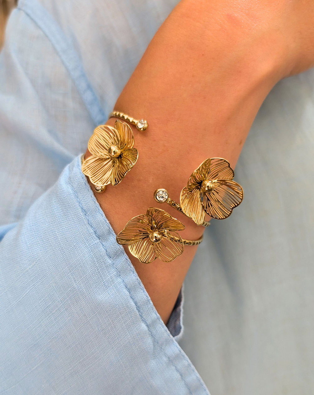Armband GOLDEN BLOOM CUFF Patrizia Ljubljana