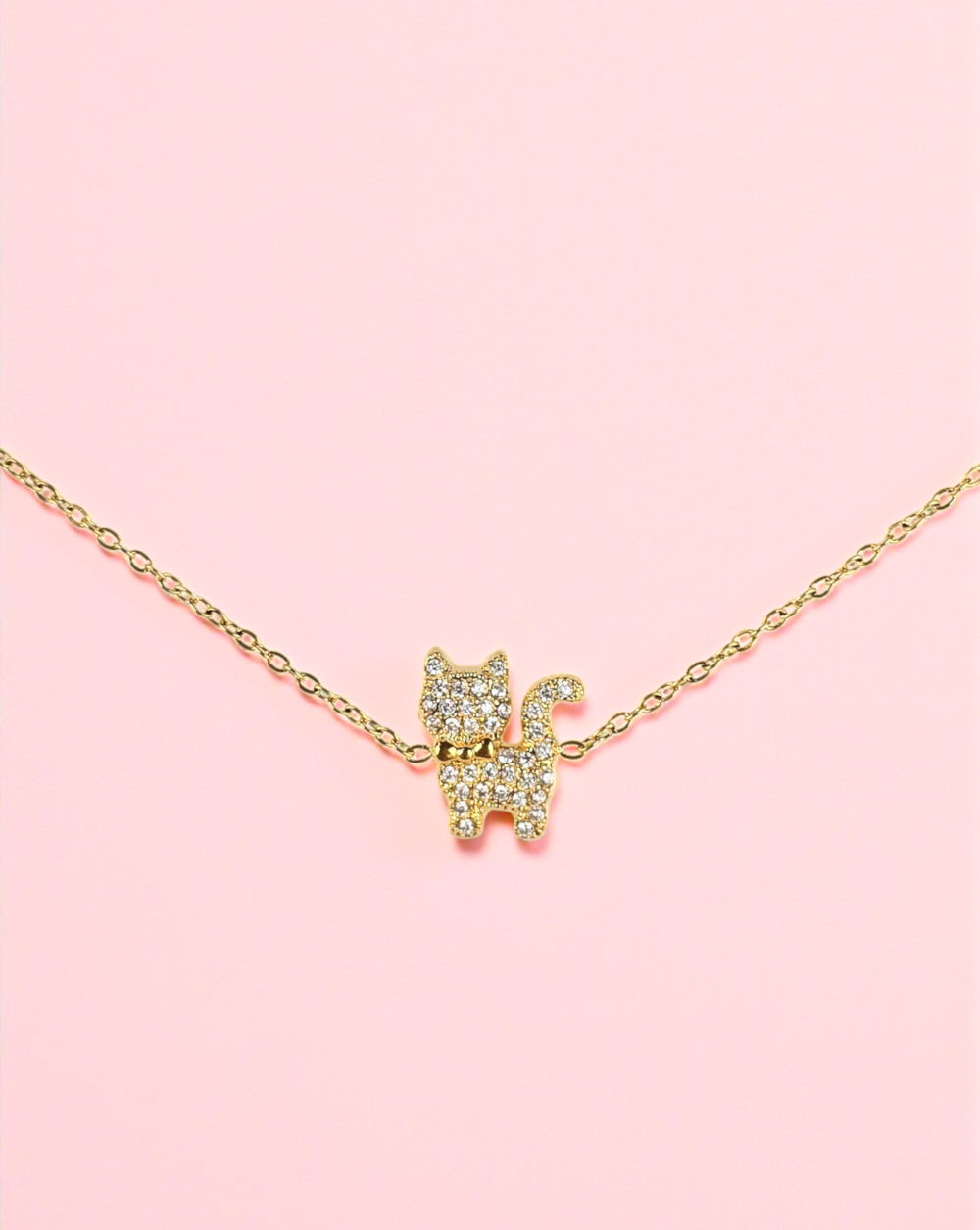 Armband ist Armband Edelstahl mit einem Anhänger in Form einer Katze. Trgovina Patrizia