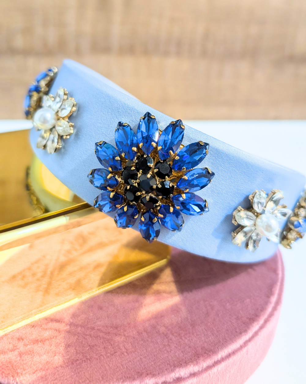 Headband  FLOWER rich crystal flowers – Trgovina Patrizia