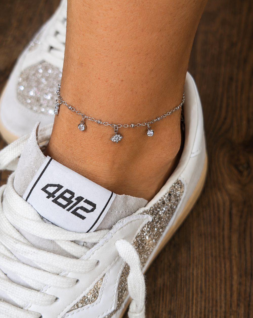 STELLAR Bracelet with Hanging Stars and Zirconia, Waterproof Summer Ankle Jewelry – Trgovina Patrizia