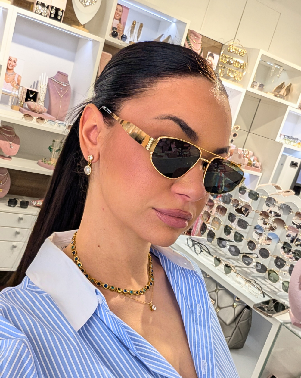 Sunglasses  Gold protection Sunglasses Patrizia Ljubljana