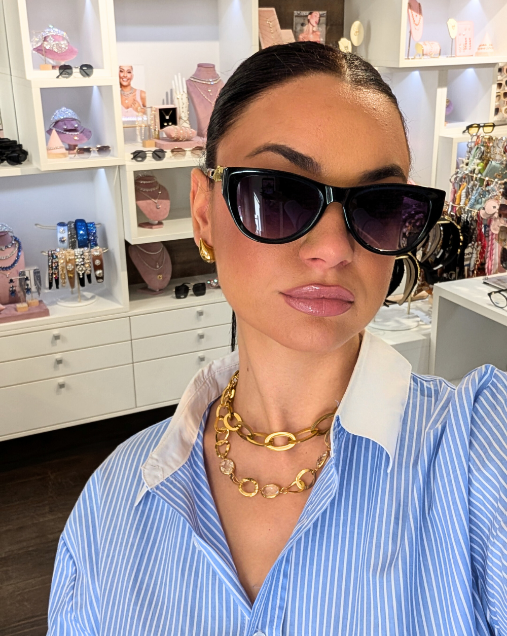 Sunglasses black tiny protection Patrizia Ljubljana