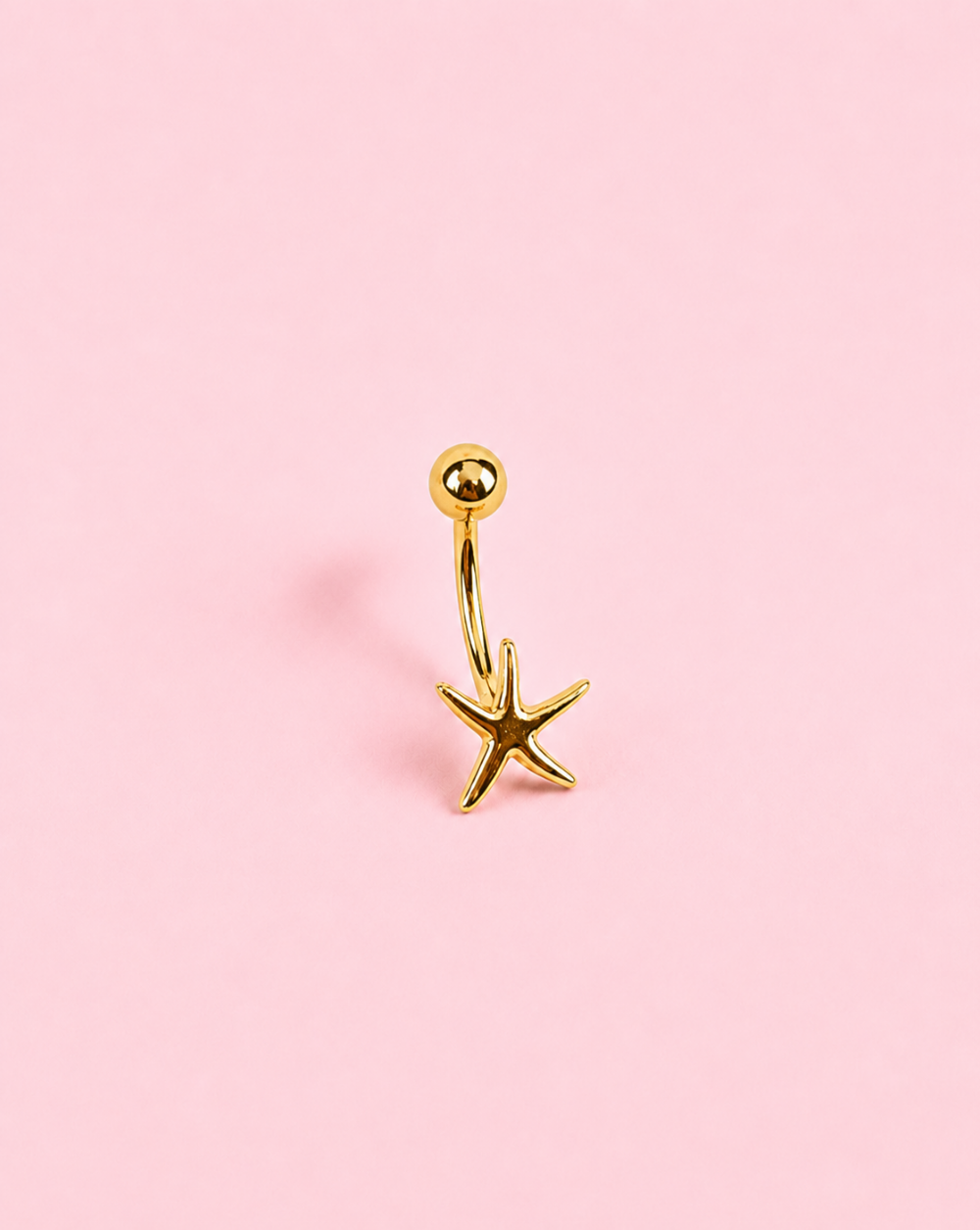 Bauchnabelpiercing STARFISH – ein Bauchnabelpiercing mit Seestern-Motiv und elegantem Design für einen auffälligen und trendigen Look. Trgovina Patrizia 