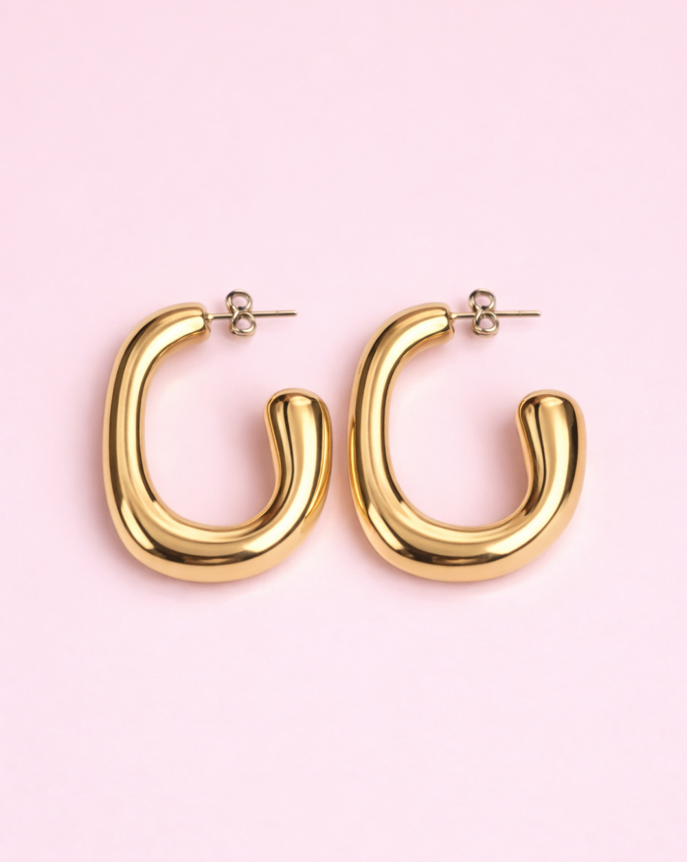 Uhani FLUID HOOP iz nerjavečega jekla – Trgovina Patrizia Ljubljana