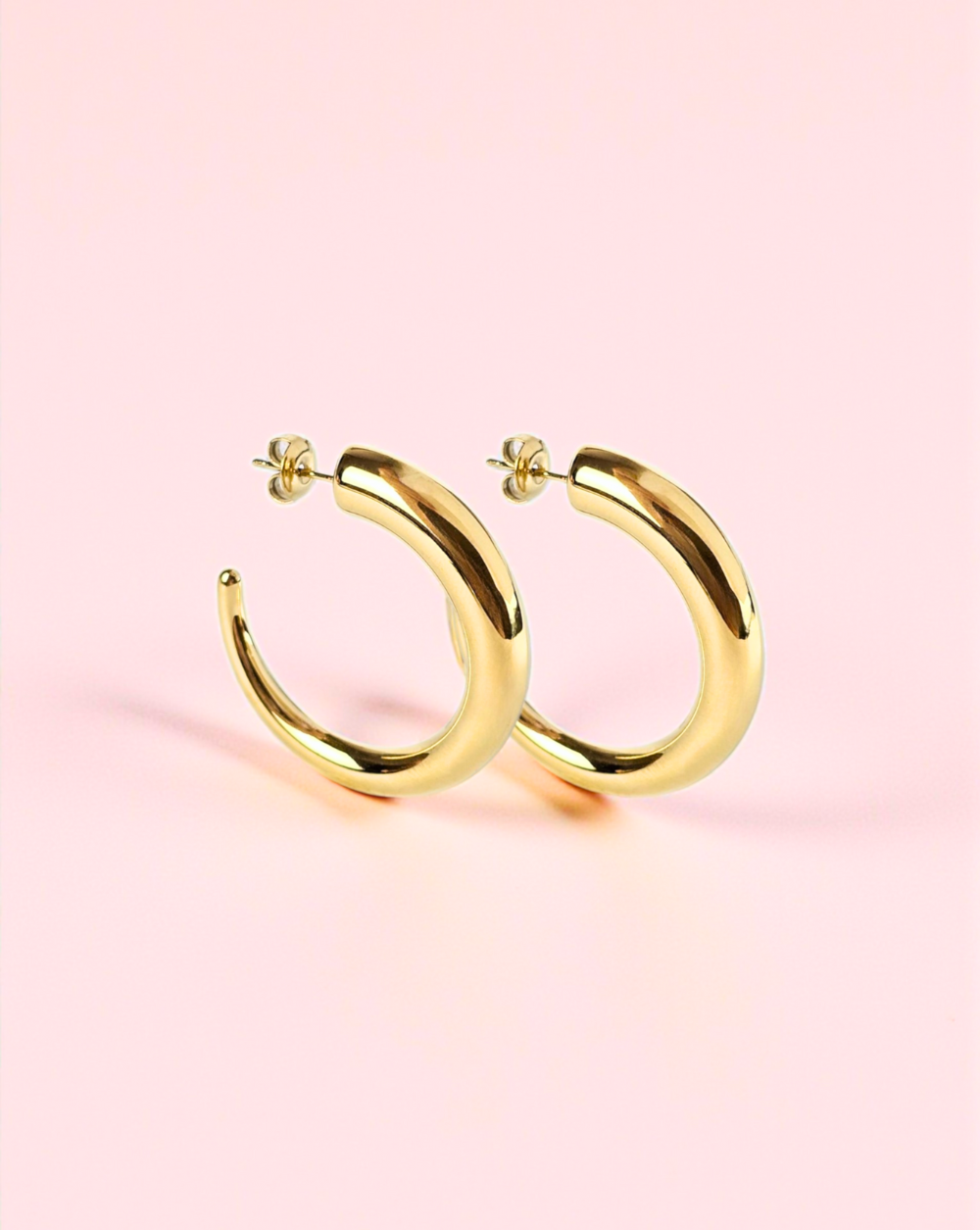 LUNAR HOOP earrings made of stainless steel – Trgovina Patrizia