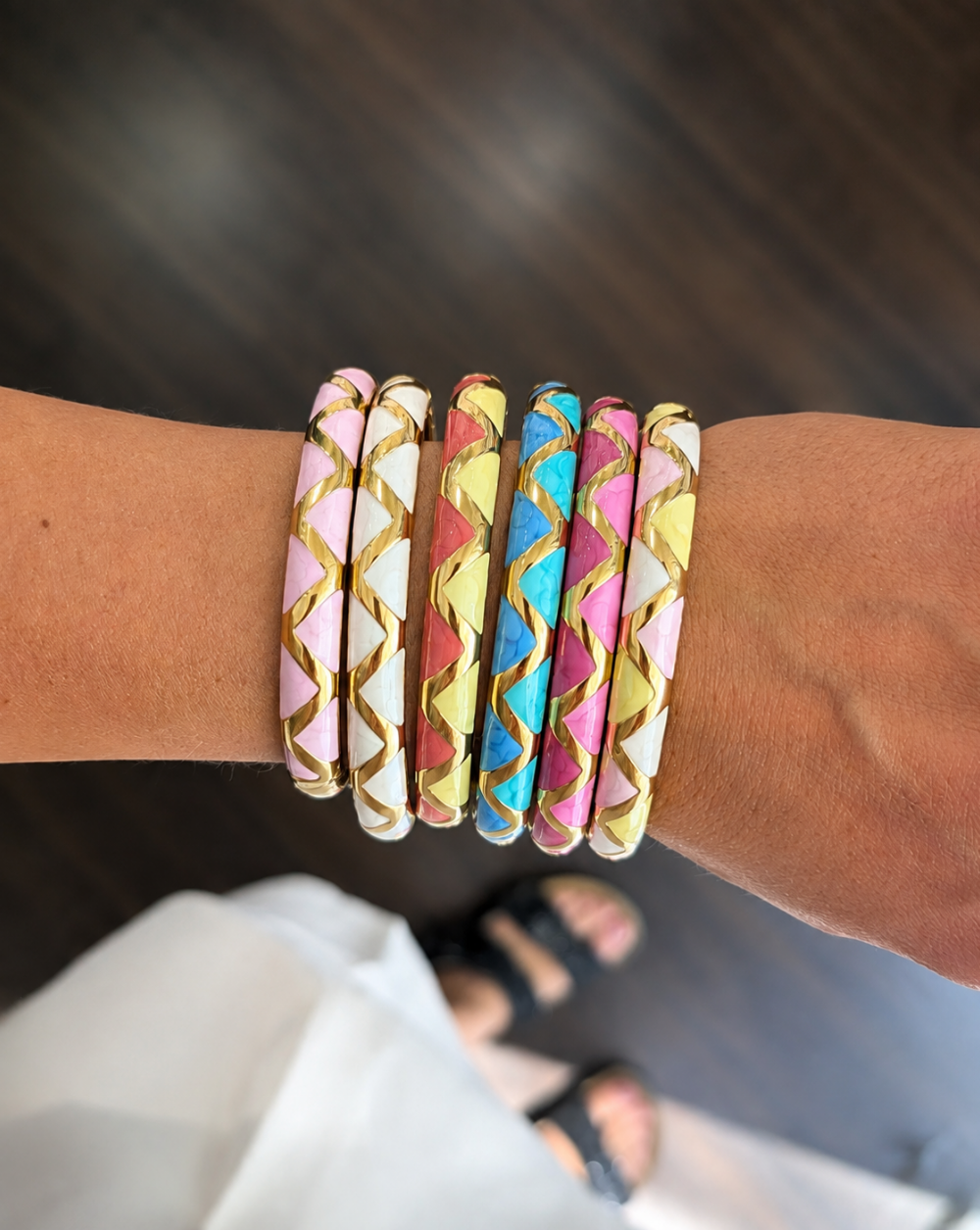 Bracelet Stainless Steel Bracelet with a Geometric Pattern – Trgovina Patrizia .