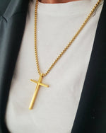 Lange Halskette mit Kreuz