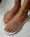 MENGHI Slippers Swarovski-Pink