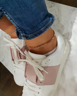 Ankle bracelet KNITTING-Rose gold