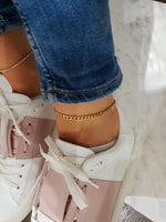 Ankle bracelet KNITTING-Rose gold