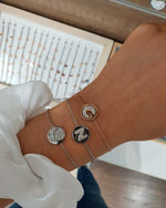 Bracelet with letter-Silver