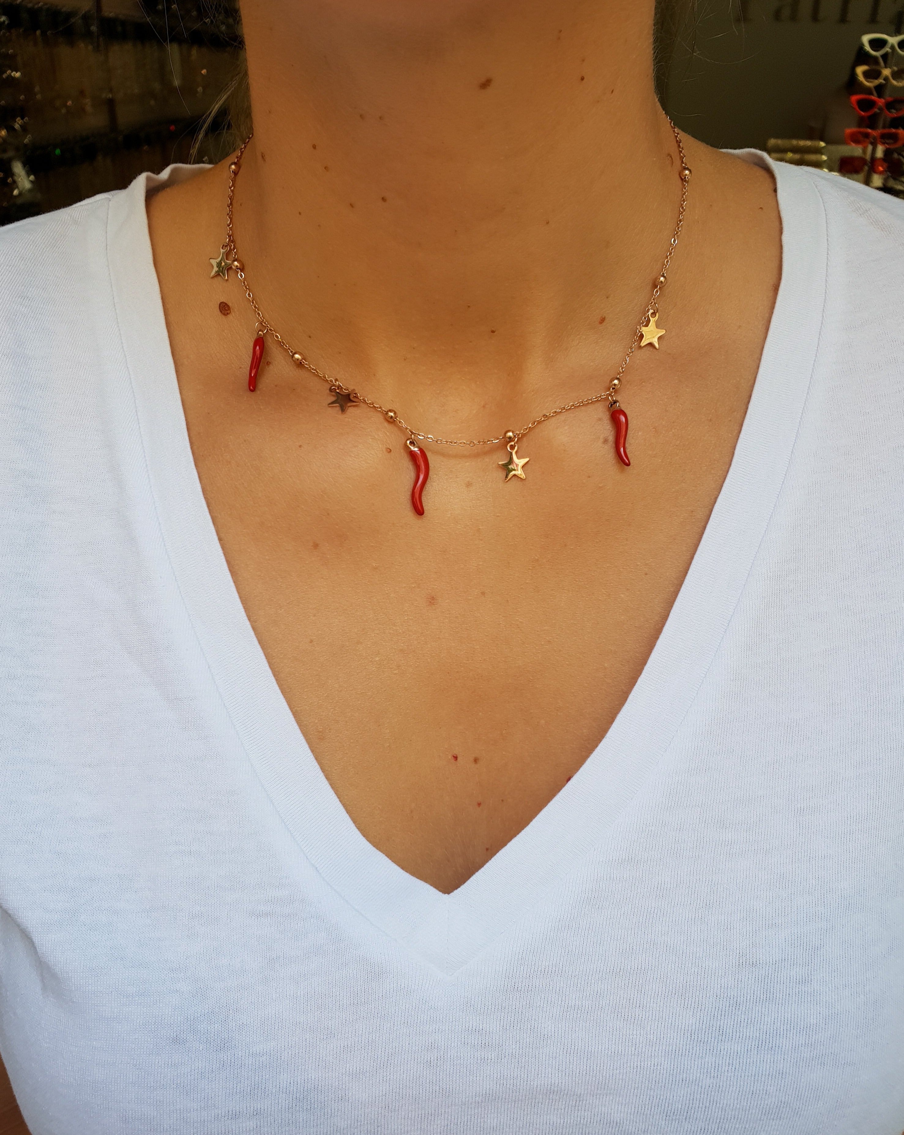 Necklace PEPERONCINO