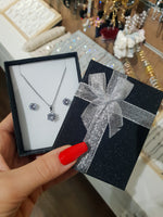 Gift package-Chain with zircon 8mm Silver