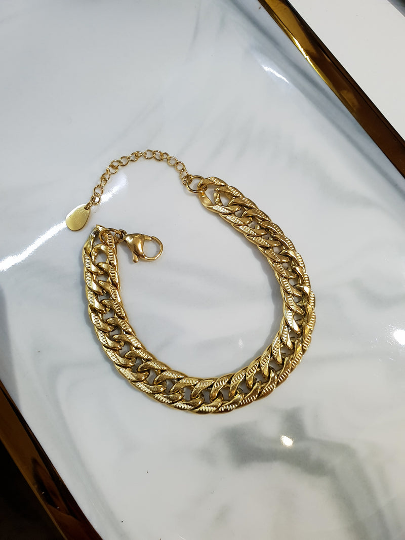 Men's bracelet CHAIN ​​Gold 10mm