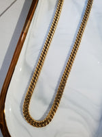 Men's chain CUBAN LINK 7mm-Gold