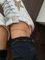 Beinarmband mit Zirkonen