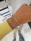 Double bracelet with zircons TENNIS