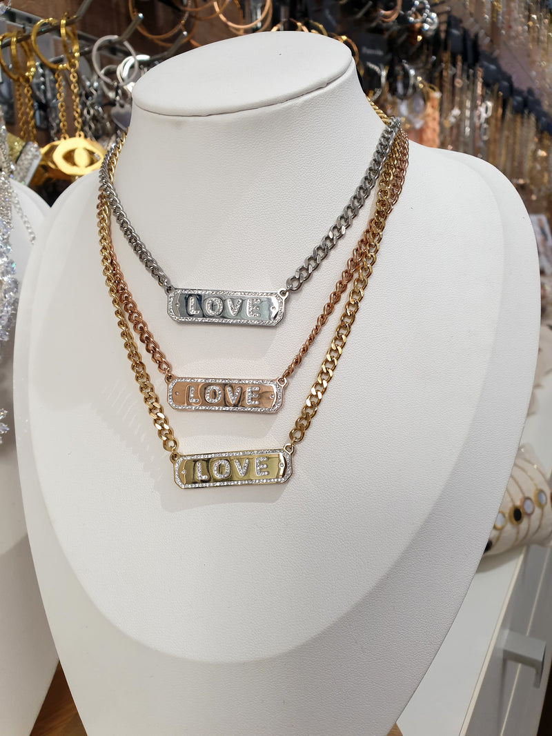 Verižica LOVE