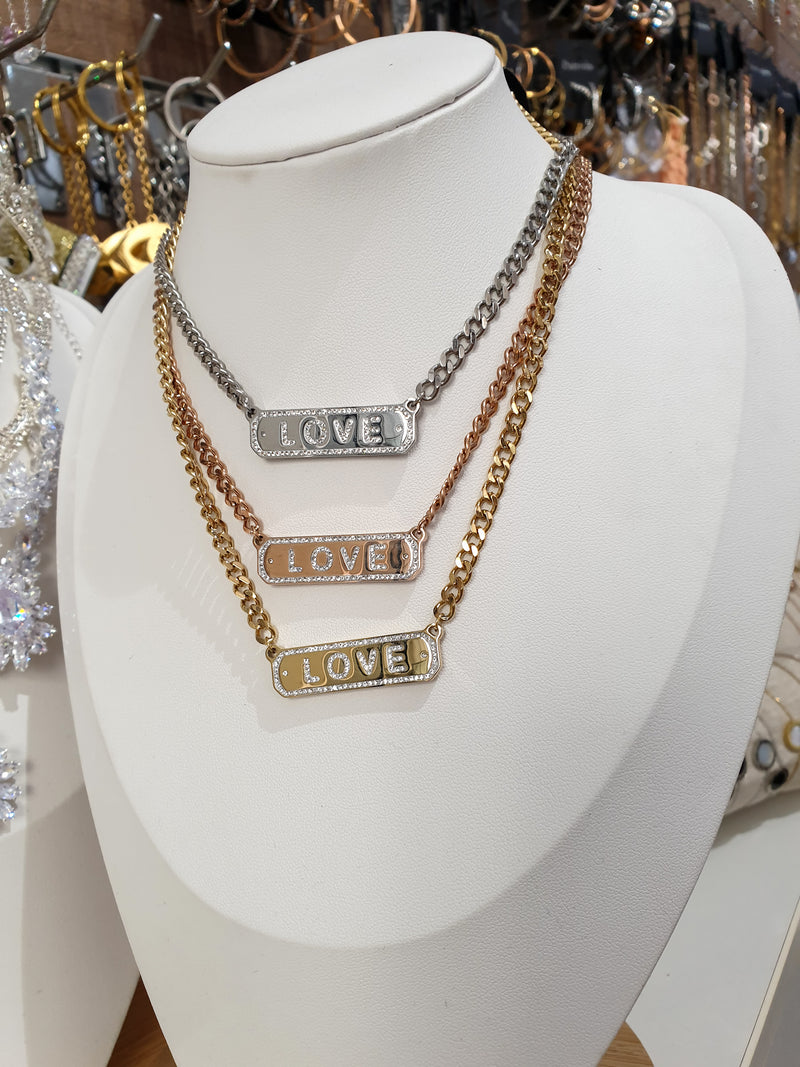 Verižica LOVE