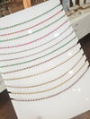 Thin fashion chain with colored beads