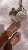 MENGHI Sandals Swarovski-Silver
