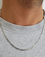 Herrenkette Figaro Oval 2mm-Silber